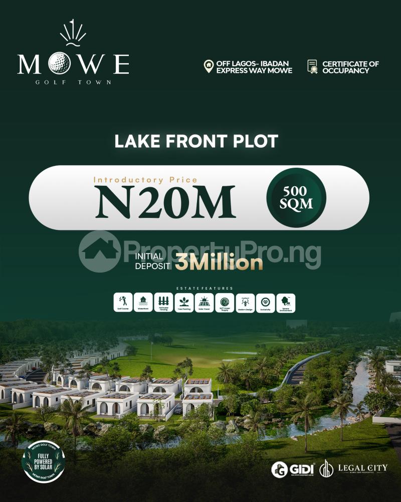 Land for sale Mowe Obafemi Owode Ogun