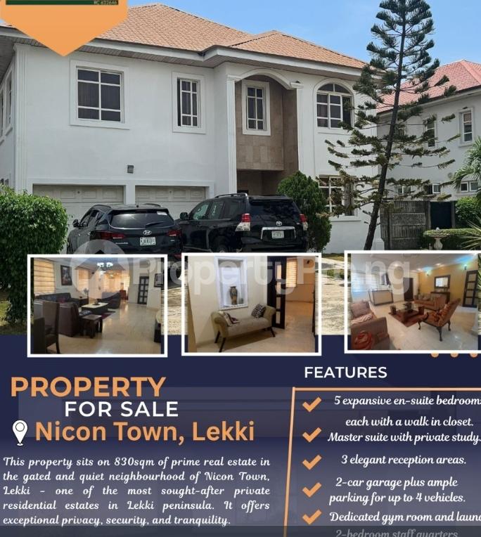 5 bedroom House for sale Nicon Town Estate, Ikate Lekki Lagos. Ikate Lekki Lagos