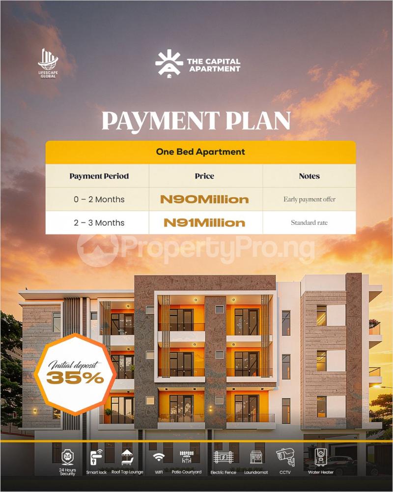 1 bedroom Flat / Apartment for sale The Capital Apartment With Solar, Just A Minutes Drive From Unilag Akoka Yaba Lagos