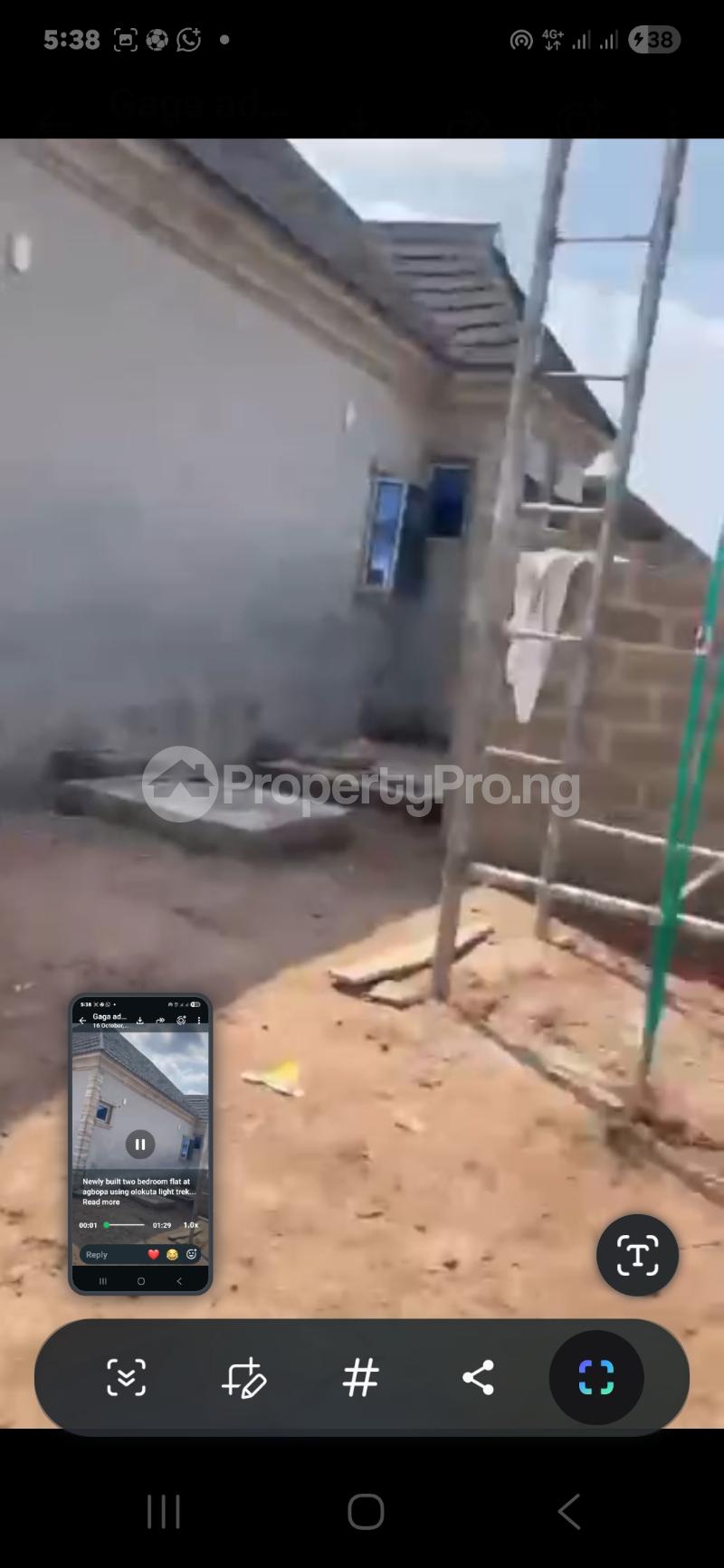 2 bedroom House for rent Agbopa, Olokuta Idi Aba Abeokuta Ogun
