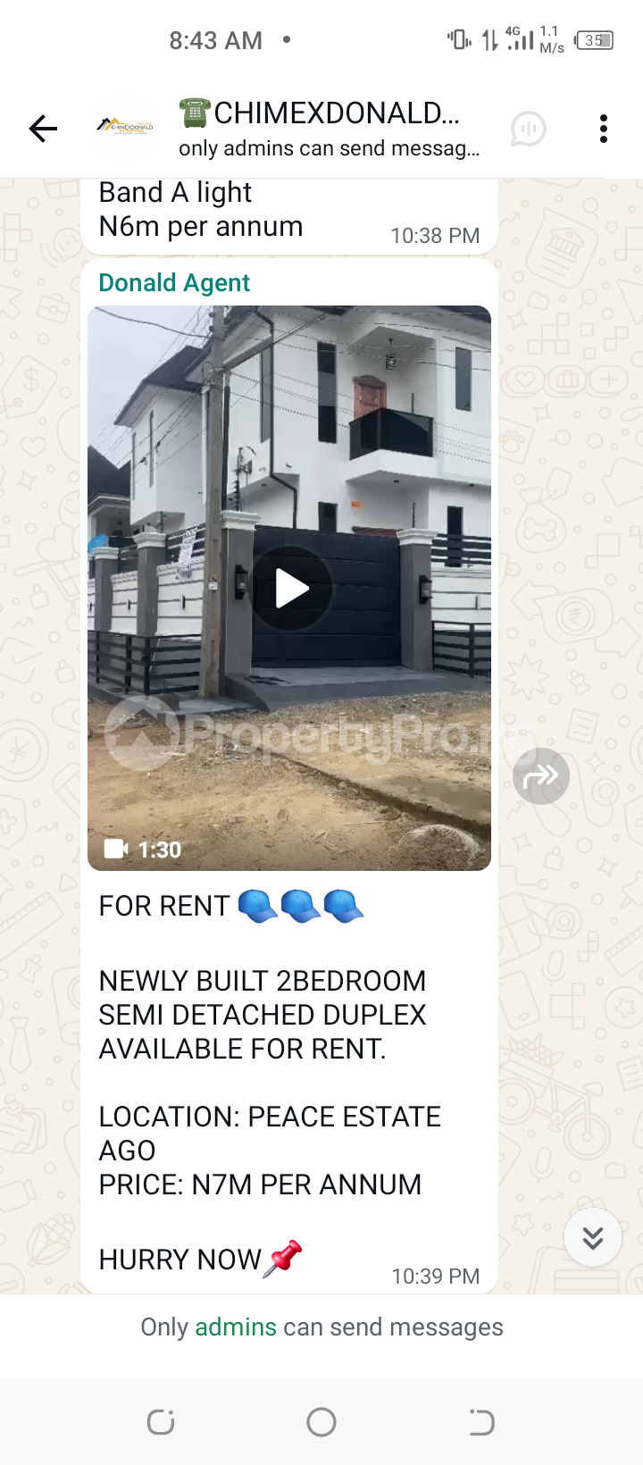 2 bedroom Flat / Apartment for rent Estate Ago palace Okota Lagos