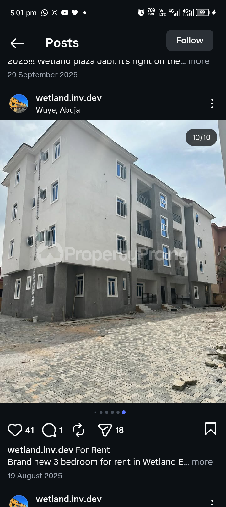 3 bedroom House for sale Wetland Estate Wuye Abuja