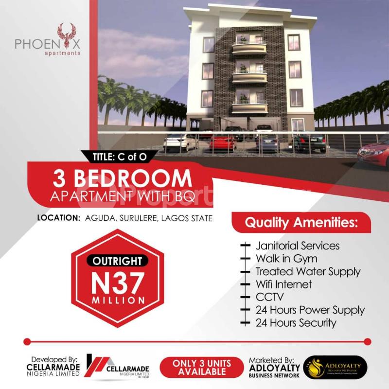 3 bedroom Flat / Apartment for sale 34,bolani Banwo Street, Aguda, Surulere. Aguda Surulere Lagos