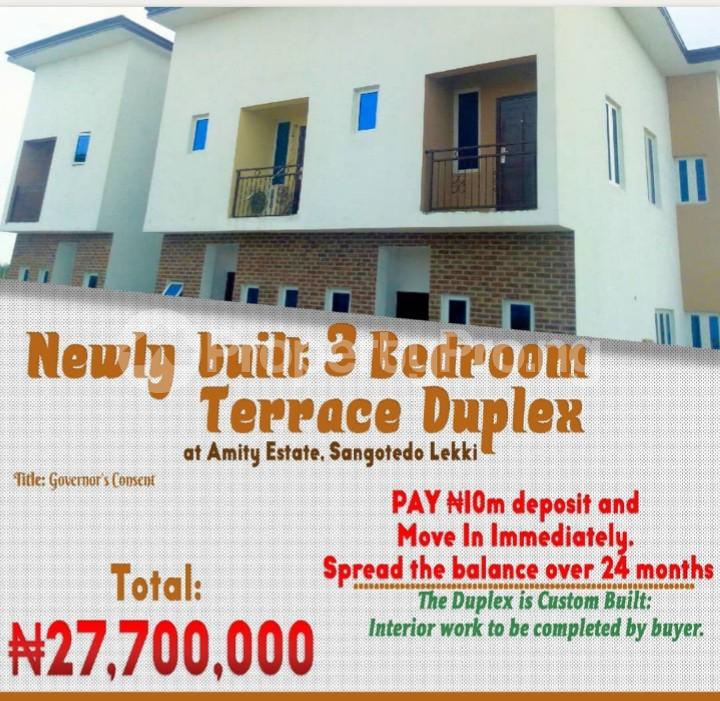 4 Bedroom House in Monastery road Sangotedo Lagos House for sale in sangotedo House in