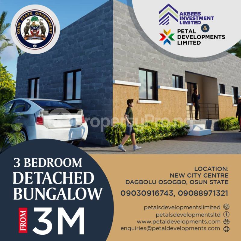 3 bedroom House for sale New City Centre, Dagbolu Osogbo Osogbo Osun