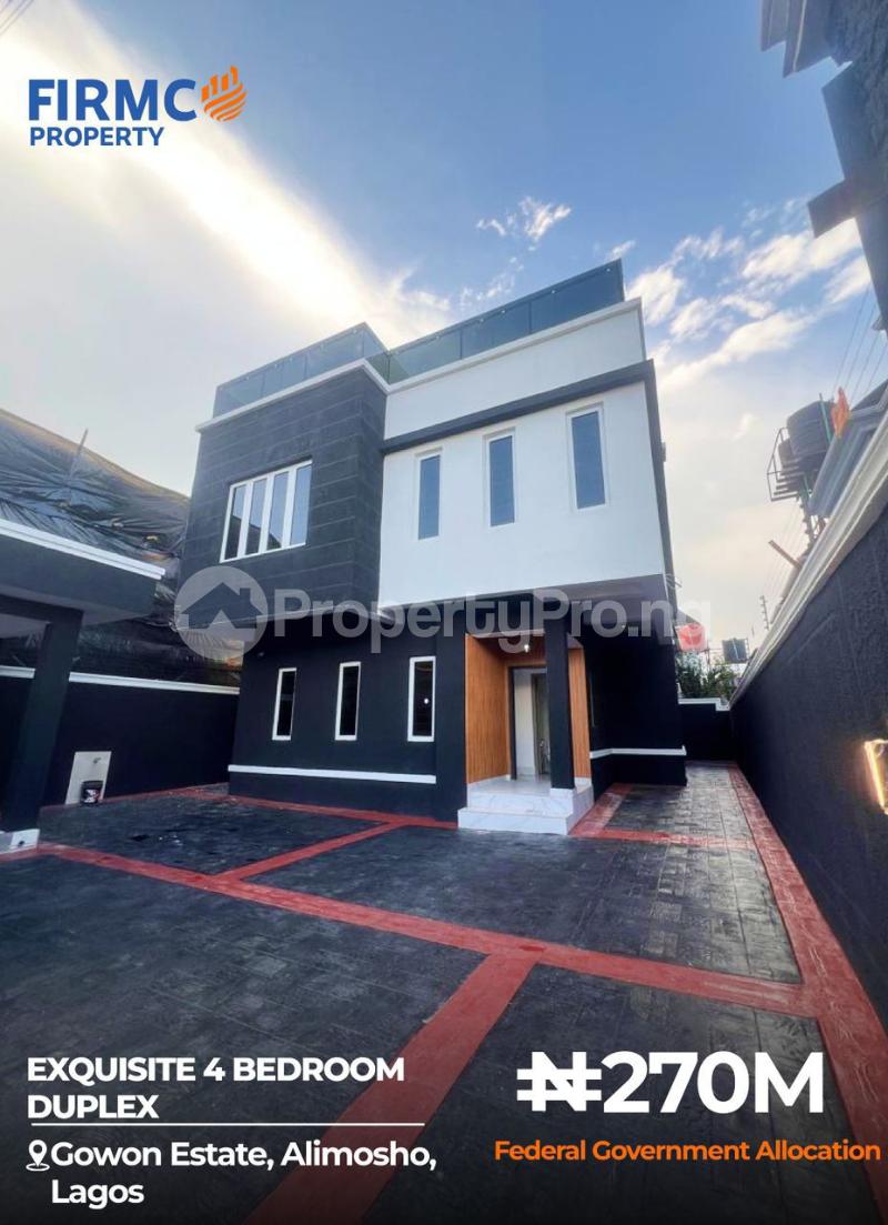4 bedroom House for sale Gowon Estate, Alimosho, Lagos. Egbeda Alimosho Lagos
