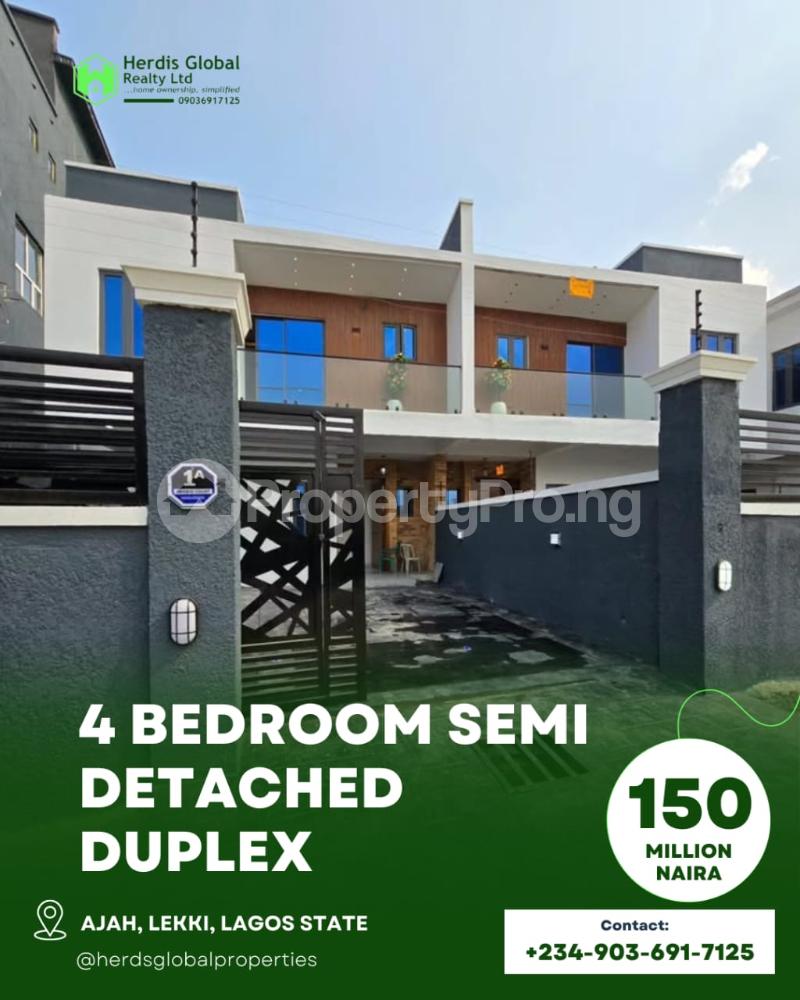 4 bedroom House for sale Badore Area Of Ajah Badore Ajah Lagos