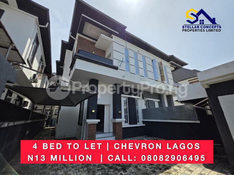 4 bedroom House for rent Chevron Lekki Chevron Lekki Lagos