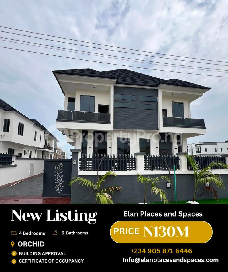 4 bedroom House for sale orchid Lekki Lagos