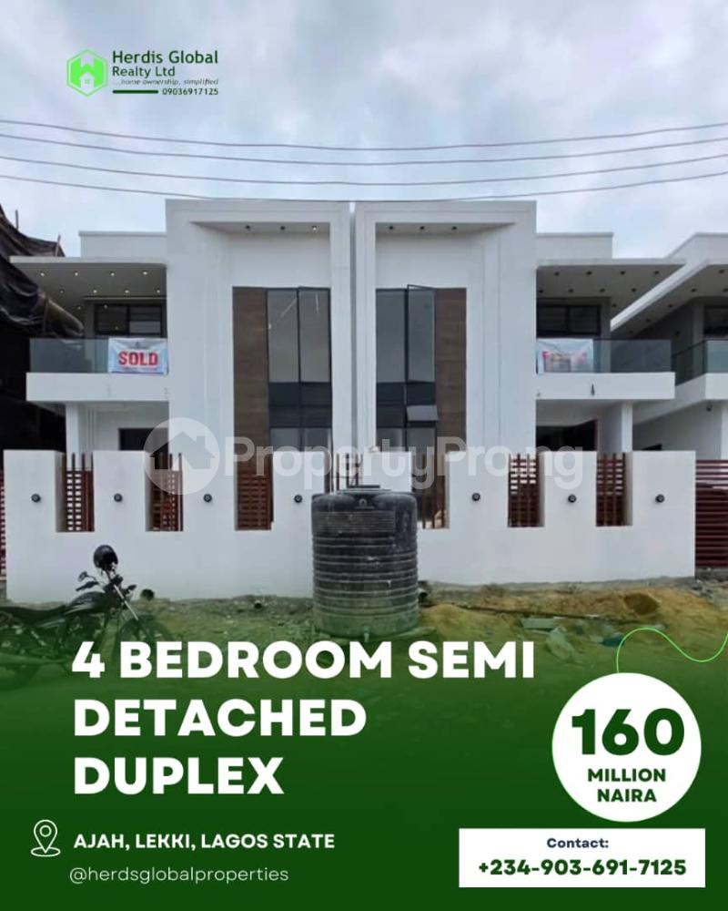 4 bedroom House for sale Ado Road Badore Ajah Lagos