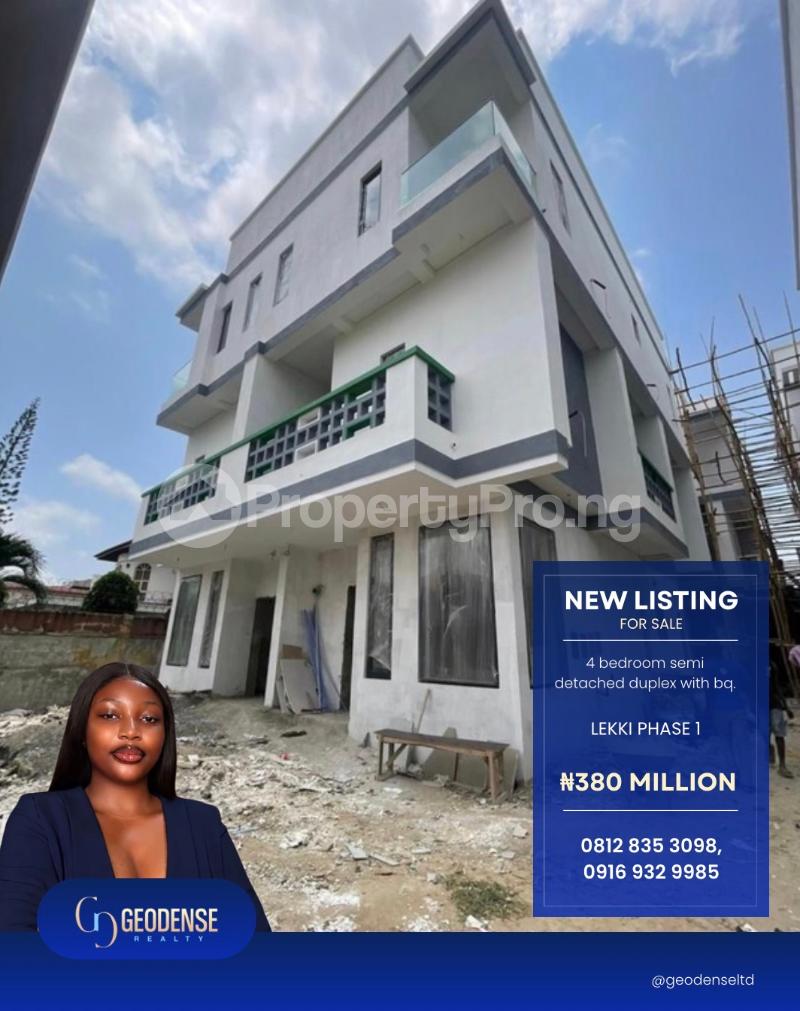 4 bedroom House for sale Lekki Phase 1 Lekki Lagos