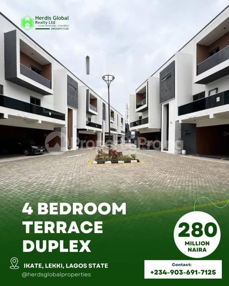 4 bedroom House for sale Elegushi Ikate Lekki Lagos