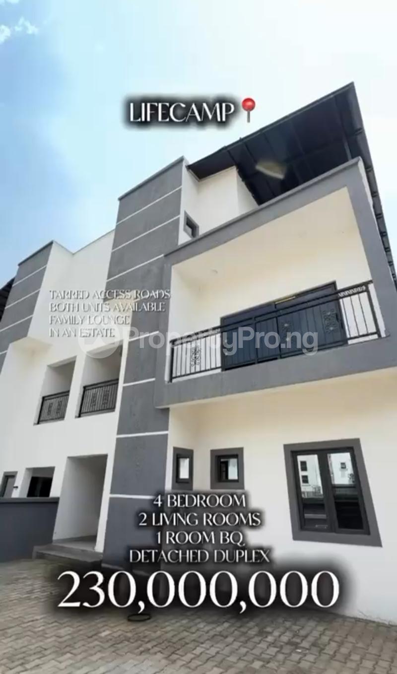 4 bedroom House for sale After Paradise Estate Life Camp Abuja