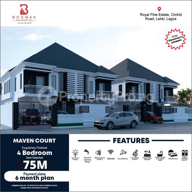 House for sale Maven Court, Royal Pine Estate Orchid Road chevron Lekki Lagos