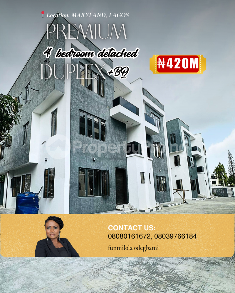 4 bedroom House for sale Shonibare Estate Maryland Lagos