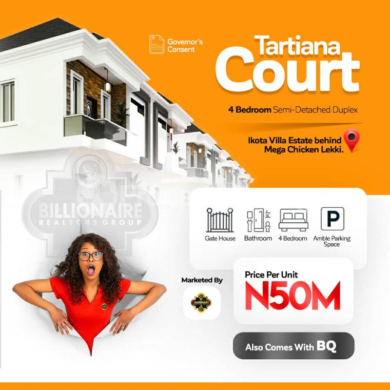 4 bedroom House for sale Tartiana Court Ikota Villa Estate Behind Mega Chicken Ikota Lekki Lagos