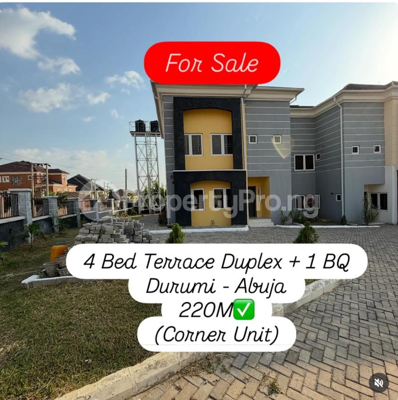 4 bedroom House for sale Durumi (corner Units) Durumi Abuja