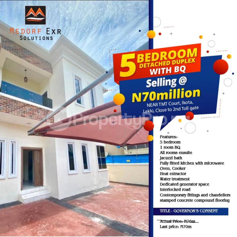 5 bedroom House for sale Close To The Express Ikota After 2nd Toll Gate. Ikota Lekki Lagos