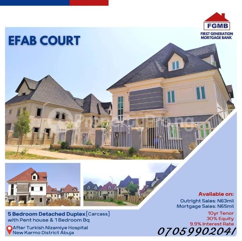 5 bedroom House for sale Efab Court Nbora Abuja