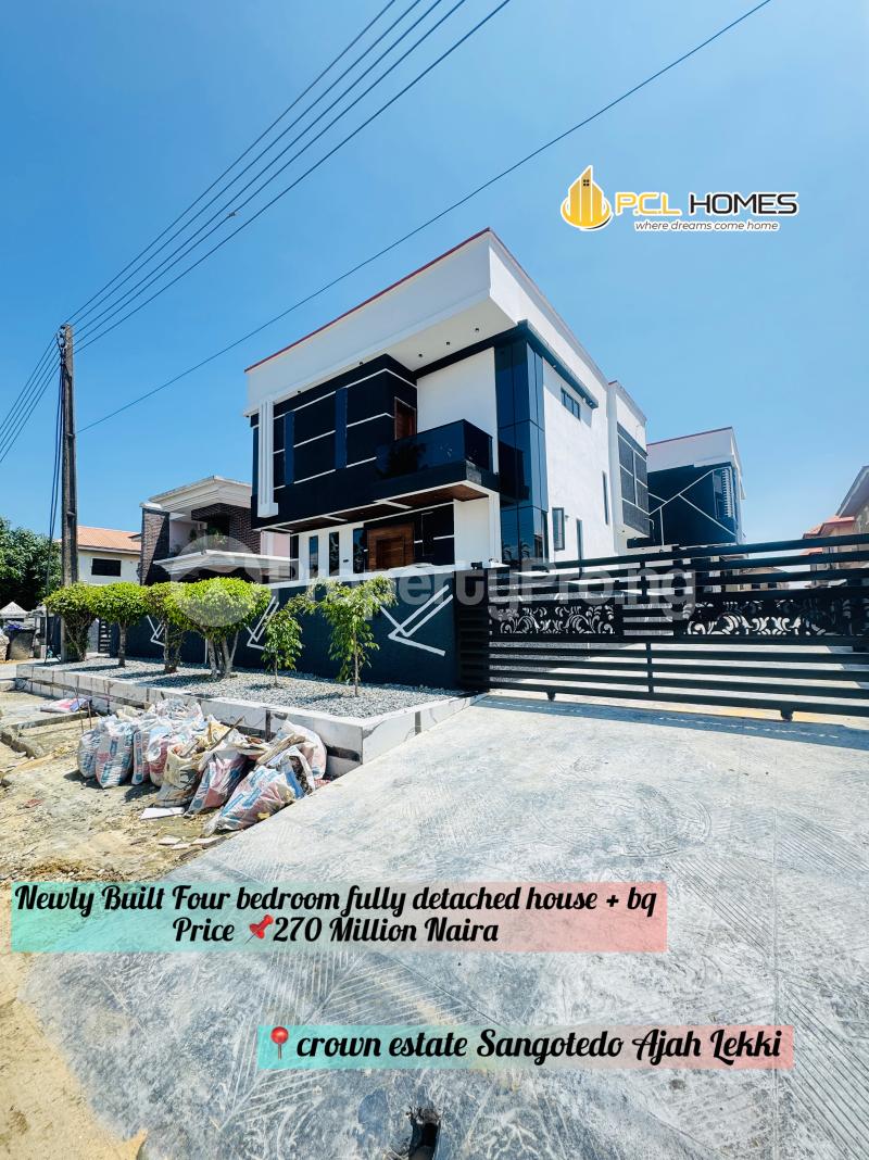 4 bedroom House for sale Crown Estate Sangotedo Ajah Lekki Crown Estate Ajah Lagos - 0