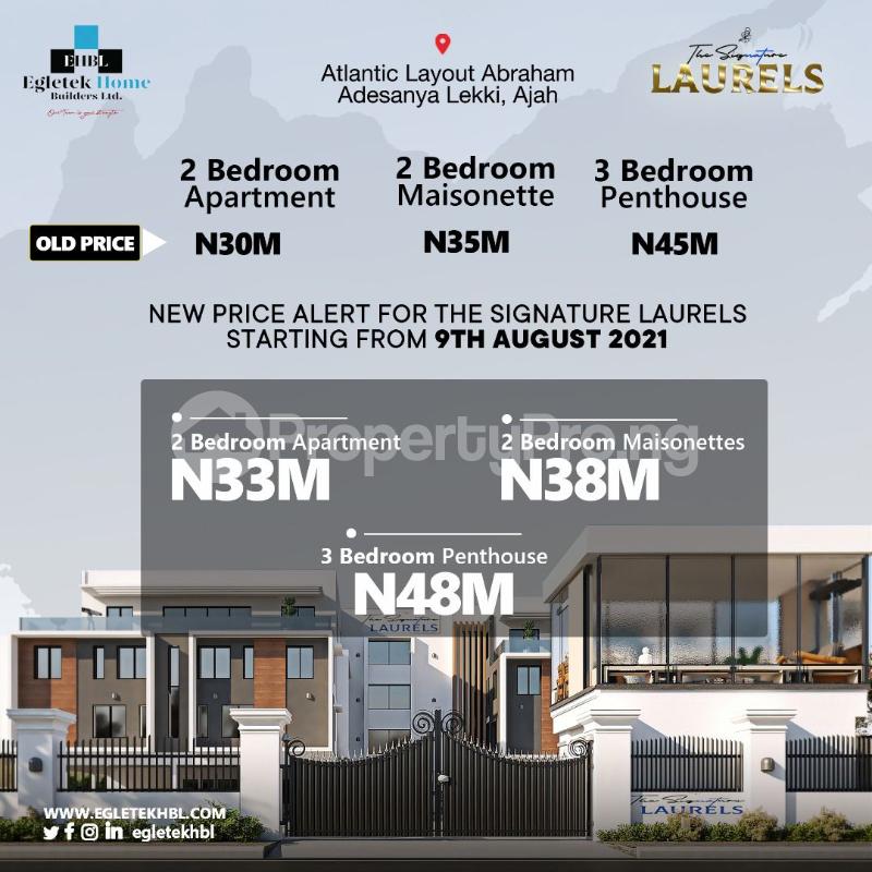 2 bedroom Flat / Apartment for sale Atlantic Layout Estate Abraham adesanya estate Ajah Lagos