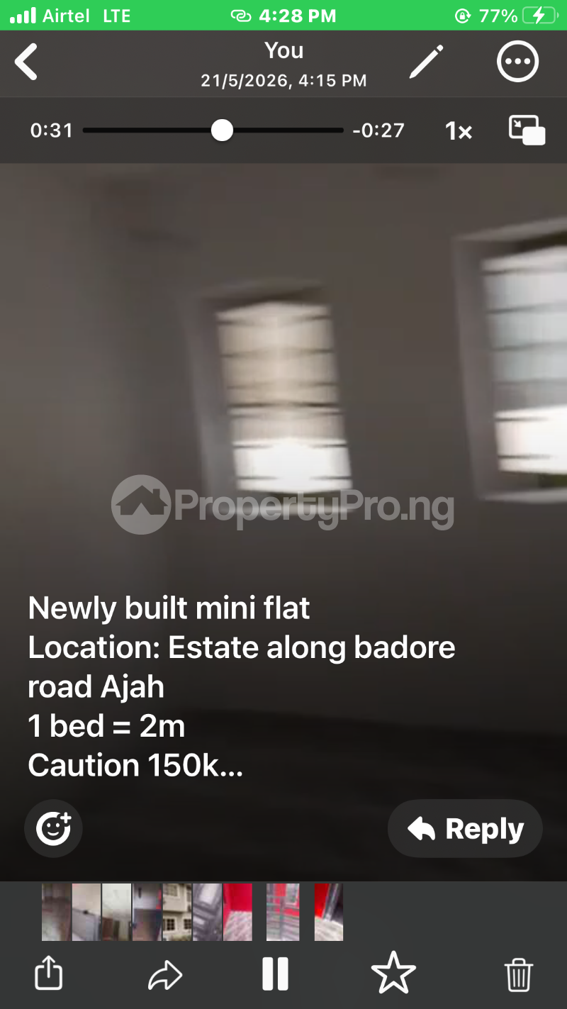 1 bedroom Flat / Apartment for rent Badore Road Ajah Badore Ajah Lagos