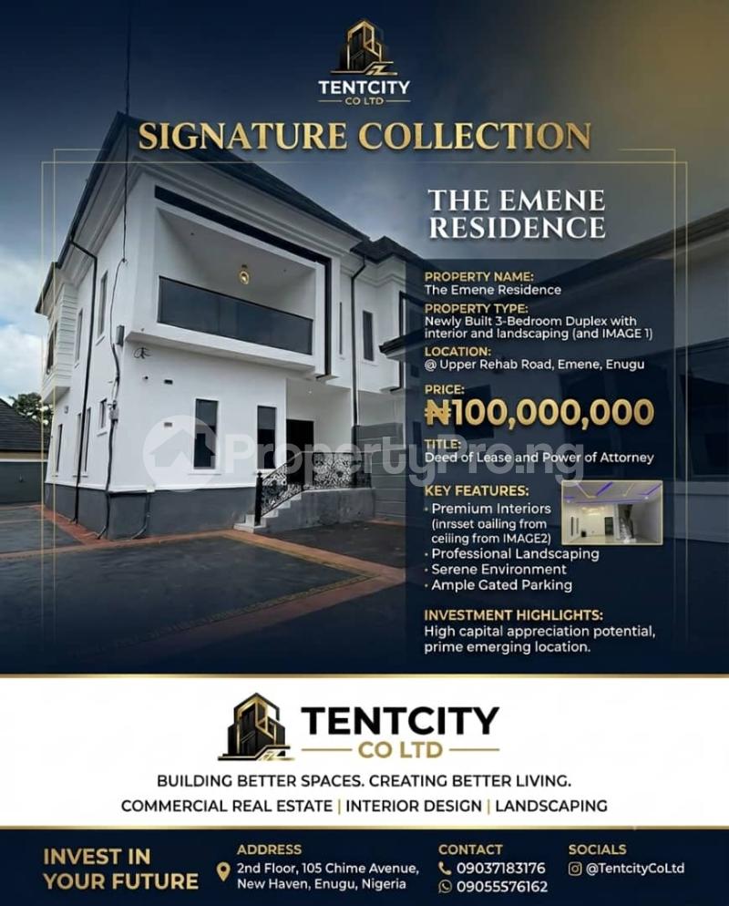 3 bedroom House for sale Rehab Road Emene Enugu Enugu