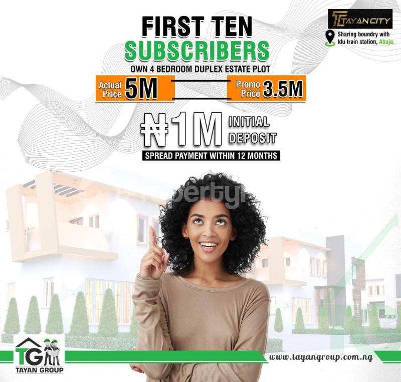 4 bedroom Land for sale Tayan City Idu Off Idu Industrial Layout, Idu Abuja