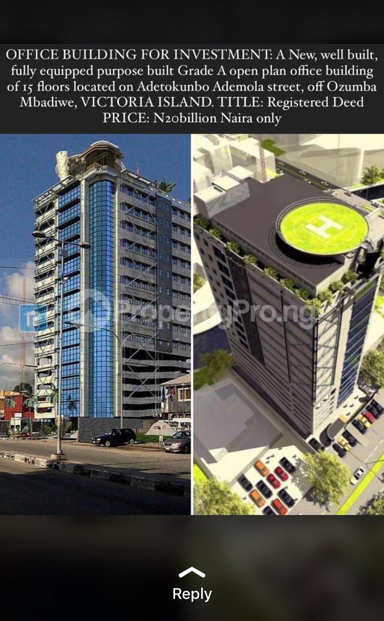 Commercial Property for sale Ademola Adetokunbo Victoria Island Lagos