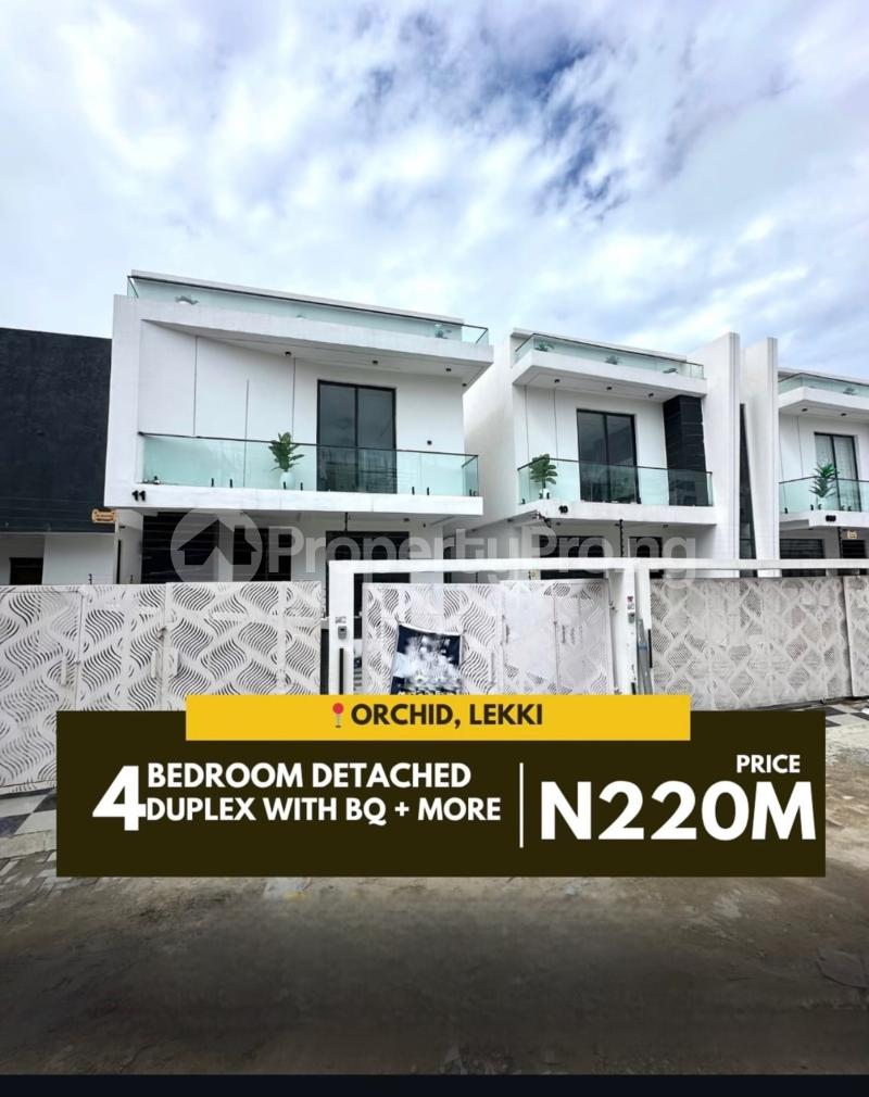 4 bedroom House for sale Orchid Road Chevron Tollgate Lekki Lagos