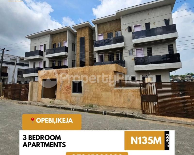3 bedroom Flat / Apartment for sale Ikeja Lagos Opebi Ikeja Lagos