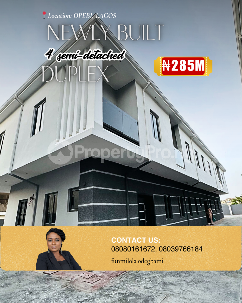 4 bedroom House for sale Opebi Ikeja Lagos