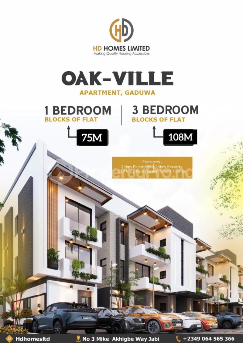 1 bedroom Flat / Apartment for sale Gaduwa Abuja