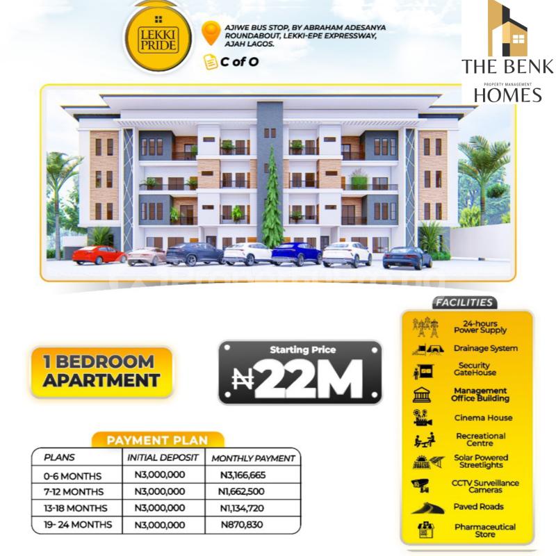 1 bedroom House for sale Lekki Pride Estate Ajiwe Ajah Lagos