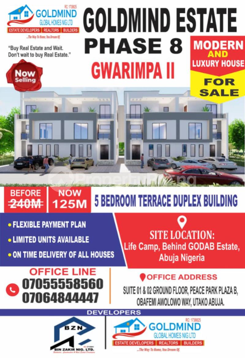 5 bedroom House for sale Behind Godab Estate, Life Camp Abuja