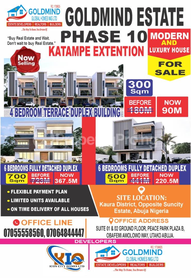 6 bedroom House for sale Katampe Extention, Behind A.a Rano Filling Station Gwarimpa Express, Abuja Nigeria. Katampe Ext Abuja