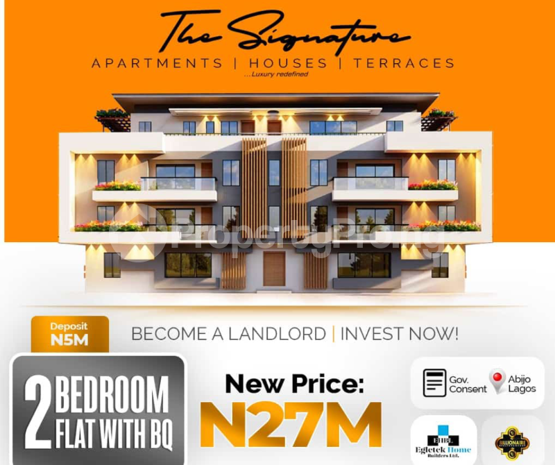 2 bedroom Flat / Apartment for sale Signature Terraces Abijo Abijo Ajah Lagos