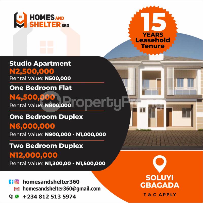 1 bedroom Flat / Apartment for sale Soluyi Gbagada Lagos