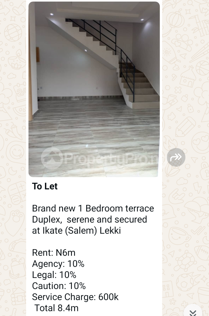 1 bedroom House for rent Salam In An Estate Ikate Lekki Lagos