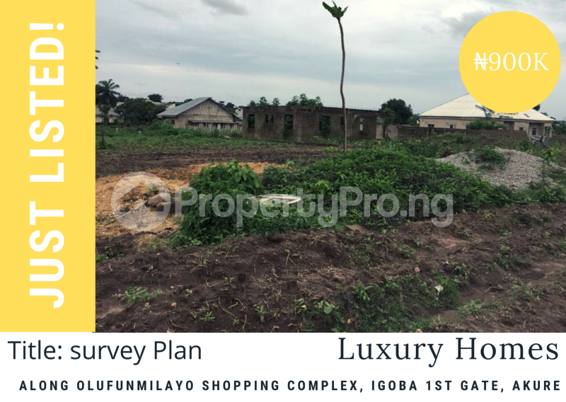 Land for sale Along Olufunmilayo Shopping Complex, Igoba First Gate Akure Akure Ondo