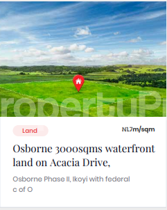 Land for sale Osborne Foreshore Estate Ikoyi Lagos