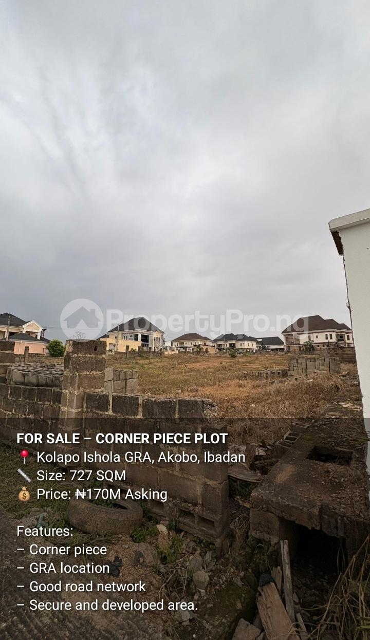 Land for sale Kolapo Ishola Gra Akobo Ibadan Oyo
