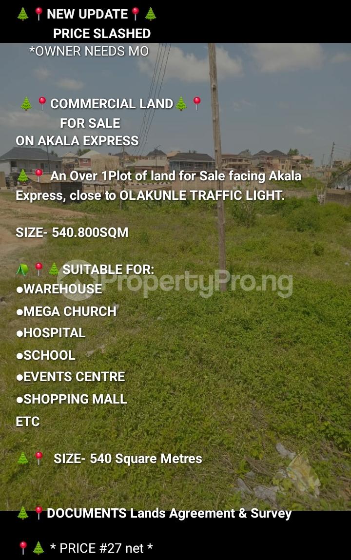 Land for sale Around Fakunle Traffic Light, Akala Express Ibadan Oyo - 1