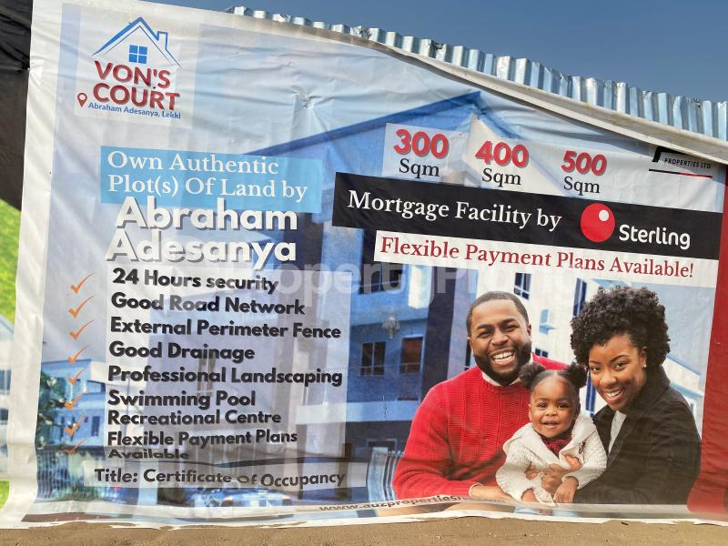 Land for sale By Abraham Adesanya Road Ajah Lagos