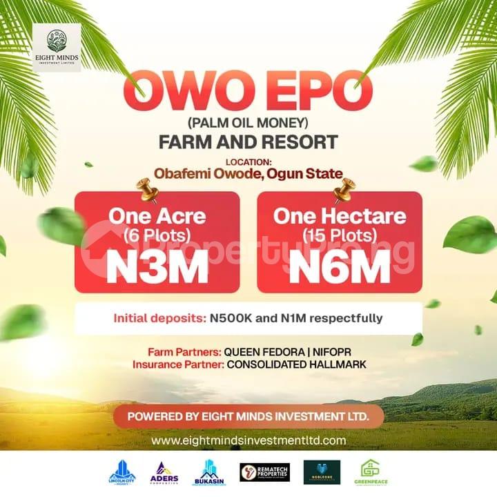 Land for sale Owode Obafemi Owode Ogun
