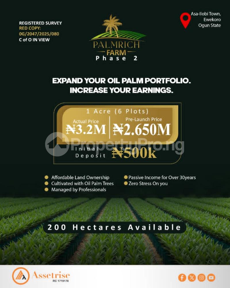 Land for sale Ewekoro Ogun - 0