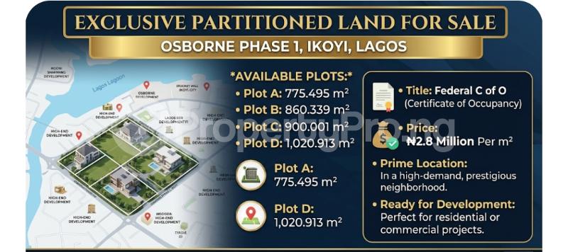 Land for sale Phase 1 Osborne Foreshore Estate Ikoyi Lagos