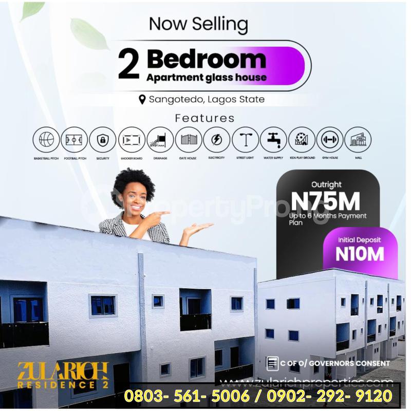 2 bedroom Flat / Apartment for sale Shoprite, Lagos Business School, Emperor Estate Monastery road Sangotedo Lagos - 0