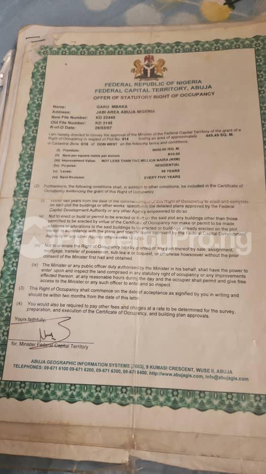 Land for sale Dobi West Gwagwalada Abuja