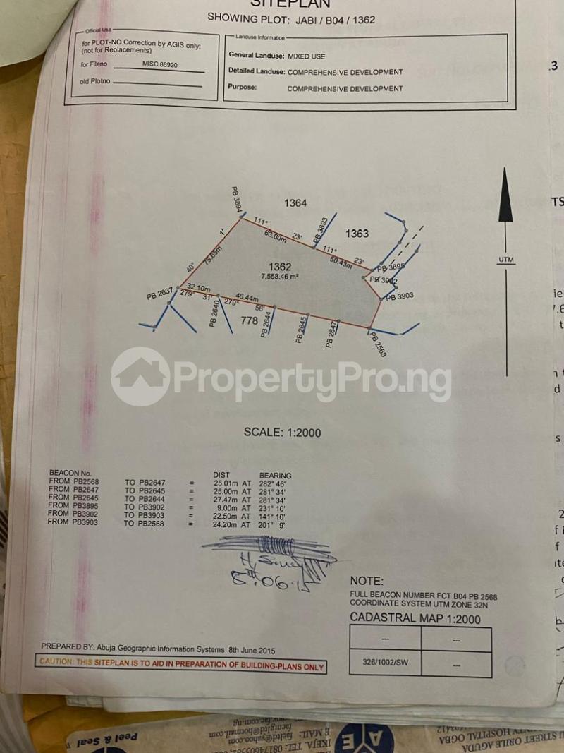 Land for sale By Police Resource Jabi Abuja